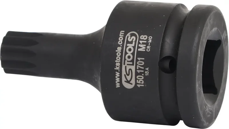 KS Tools 3/4" Kraft-Bit-Stecknuss für Vielzahn(XZN®)-Schrauben, kurz by KS Tools – product image 3 of 3