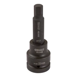 KS Tools 3/4" Kraft-Bit-Stecknuss Innensechskant lang, 19mm von KS Tools – Produktbild