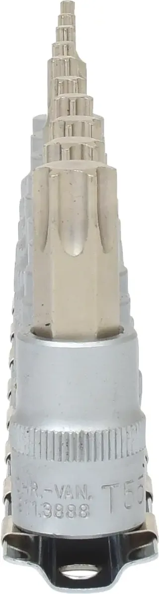 KS Tools 3/8" Bit-Stecknuss-Satz TX, 10-teilig, T10-T55 by KS Tools – product image 2 of 2