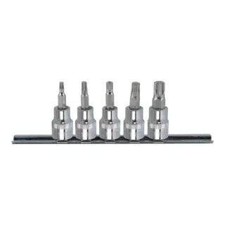 KS Tools 3/8" CHROMEplus Bit-Stecknuss-Satz XZN, 5-teilig M4-M10 by KS Tools – product image