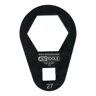 KS Tools 3/8" Einsteck-Ringschlüssel, extra flach, 27 mm von KS Tools – Produktbild