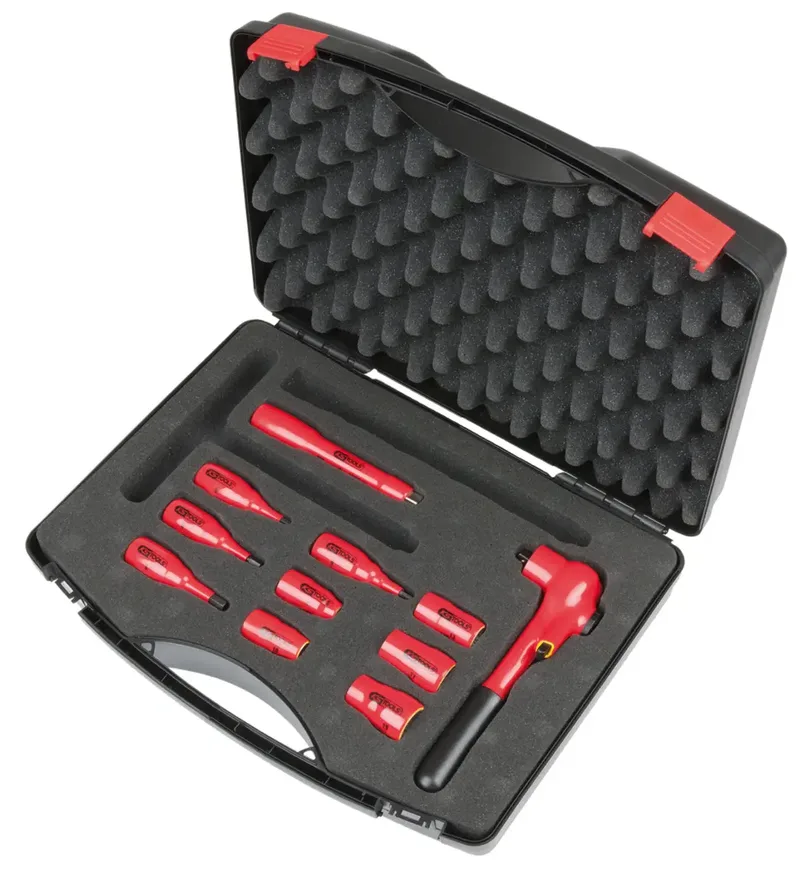 KS Tools 3/8" Isolierter Steckschlüssel-Satz, 11-teilig Ratsche mit Verriegelungsmechanik by KS Tools – product image 2 of 2