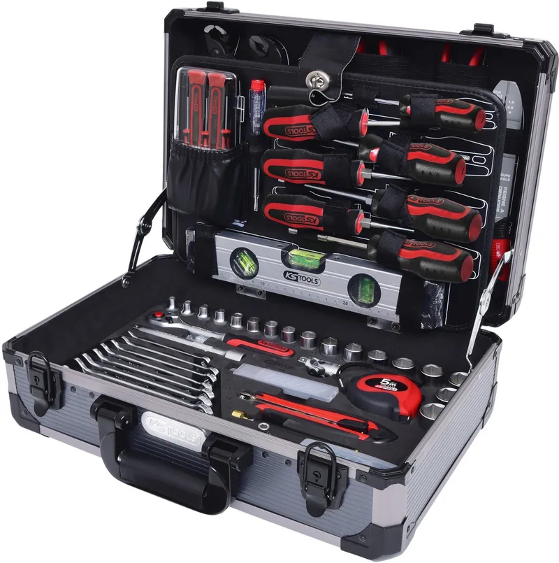 KS TOOLS 3/8" universele gereedschapset 165-delig - 911.0665 de KS Tools, Rouge – image du produit