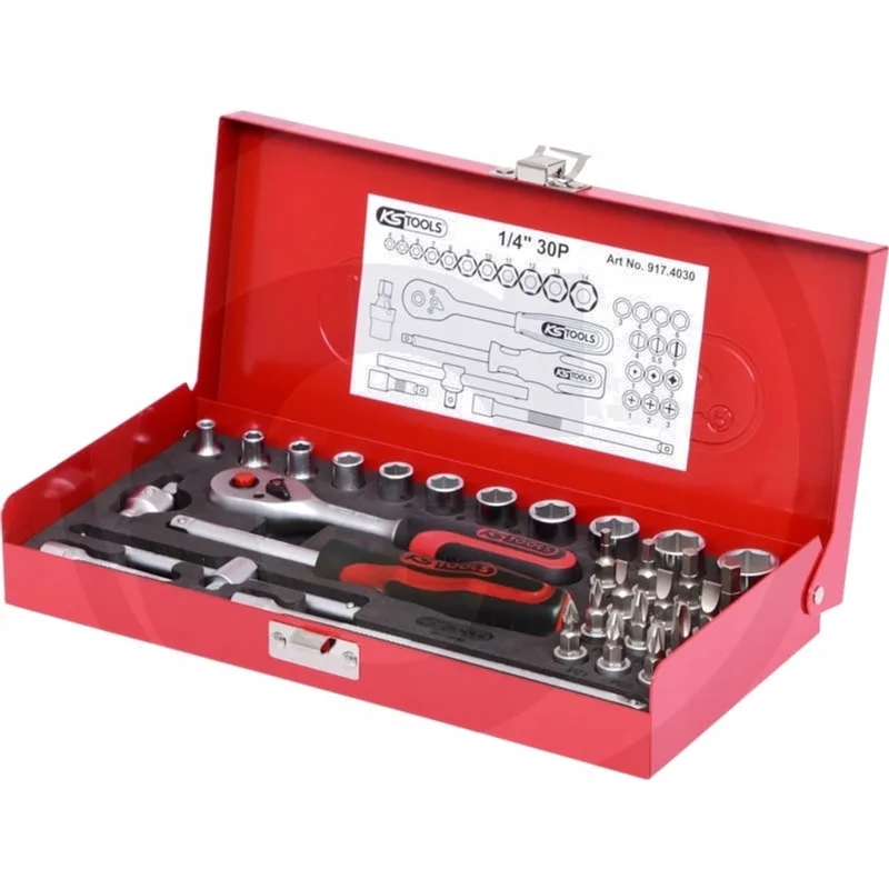 KS Tools 1/4" Steckschlüssel-Satz, 30-teilig von KS Tools – Produktbild
