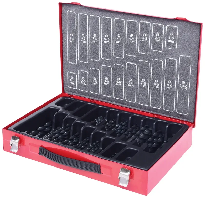 KS Tools 330.1640 HSS-R Metall-Spiralbohrer-Set 1 mm, 1.5 mm, 2 mm, 2.5 mm, 3 mm, 3.5 mm, 4 mm, 4.5 mm, 5 mm, 5.5 mm, 6 mm, 6.5 mm, 7 mm, 7.5 mm, 8 mm, 8.5 mm by KS Tools – product image