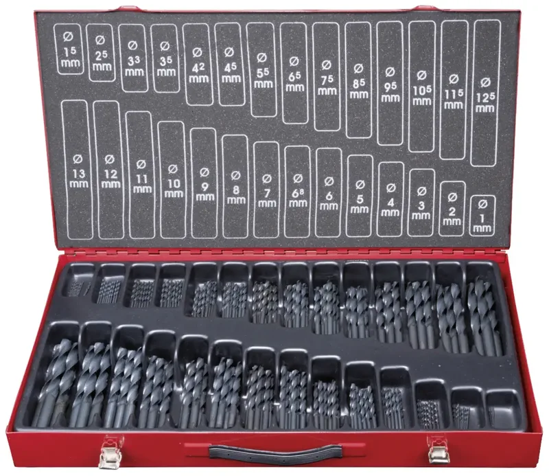 KS Tools 330.1650 HSS-R Metall-Spiralbohrer-Set 1 mm, 1.5 mm, 2 mm, 2.5 mm, 3 mm, 3.5 mm, 4 mm, 4.5 mm, 5 mm, 5.5 mm, 6 mm, 6.5 mm, 7 mm, 7.5 mm, 8 mm, 8.5 mm by KS Tools – product image