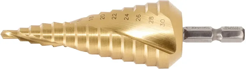 KS Tools 330.2347 3302347 HSS TiN Stufenbohrer Gesamtlänge 100 mm TiN DIN 1412 C 1 St. de KS Tools – image du produit