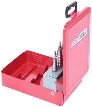HSS Stufenbohrer-Satz, Stahlblechkassette 3-teilig von KS Tools – Produktbild 2 von 2