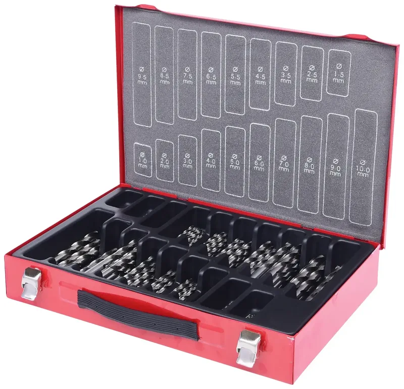 KS Tools 330.2640 HSS-G Metall-Spiralbohrer-Set 1 mm, 1.5 mm, 2 mm, 2.5 mm, 3 mm, 3.5 mm, 4 mm, 4.5 mm, 5 mm, 5.5 mm, 6 mm, 6.5 mm, 7 mm, 7.5 mm, 8 mm, 8.5 mm by KS Tools – product image