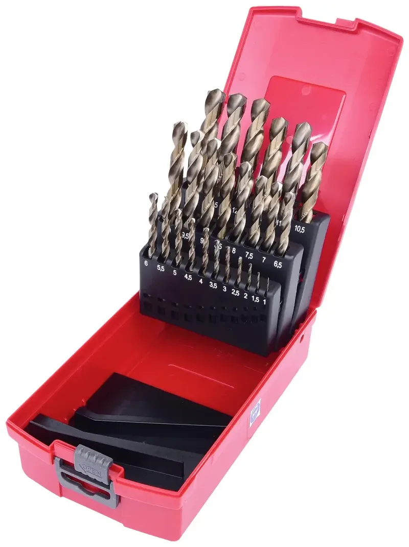 KS Tools 330.3623 3303623 HSS-G-Co 5 Metall-Spiralbohrer-Set 1 mm, 1.5 mm, 2 mm, 2.5 mm, 3 mm, 3.5 mm, 4 mm, 4.5 mm, 5 mm, 5.5 mm, 6 mm, 6.5 mm, 7 mm, 7.5 mm de KS Tools – image du produit