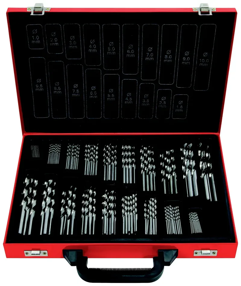 KS Tools 330.3640 HSS-G-Co 5 Metall-Spiralbohrer-Set 1 mm, 1.5 mm, 2 mm, 2.5 mm, 3 mm, 3.5 mm, 4 mm, 4.5 mm, 5 mm, 5.5 mm, 6 mm, 6.5 mm, 7 mm, 7.5 mm, 8 mm by KS Tools – product image