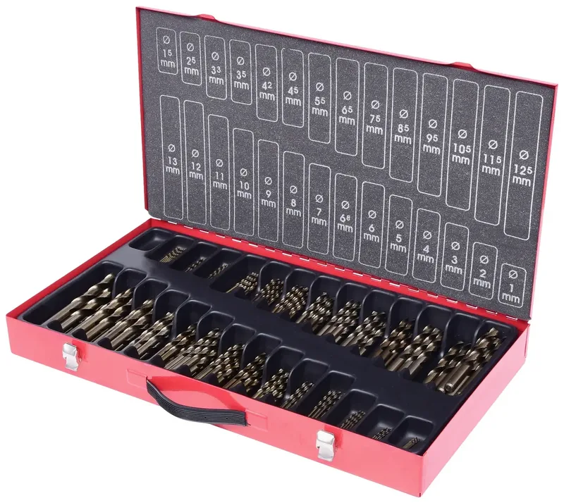 KS Tools 330.3650 3303650 HSS-G-Co 5 Metall-Spiralbohrer-Set 1 mm, 1.5 mm, 2 mm, 2.5 mm, 3 mm, 3.5 mm, 4 mm, 4.5 mm, 5 mm, 5.5 mm, 6 mm, 6.5 mm, 7 mm, 7.5 mm de KS Tools – image du produit