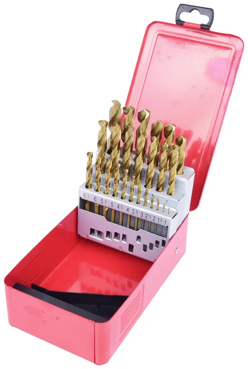 KS Tools 330.4613 3304613 HSS TIN-TIP Metall-Spiralbohrer-Set 1 mm, 1.5 mm, 2 mm, 2.5 mm, 3 mm, 3.5 mm, 4 mm, 4.5 mm, 5 mm, 5.5 mm, 6 mm, 6.5 mm, 7 mm, 7.5 mm fra KS Tools – produktbillede