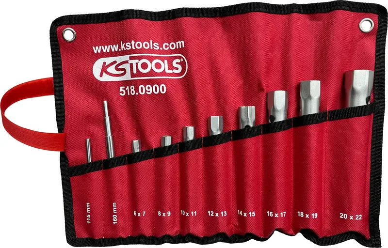 KS Tools 5.180.900 518.0900 Sechskant Rohrsteckschlüssel 22 mm 10teilig de KS Tools – image du produit 2 sur 2