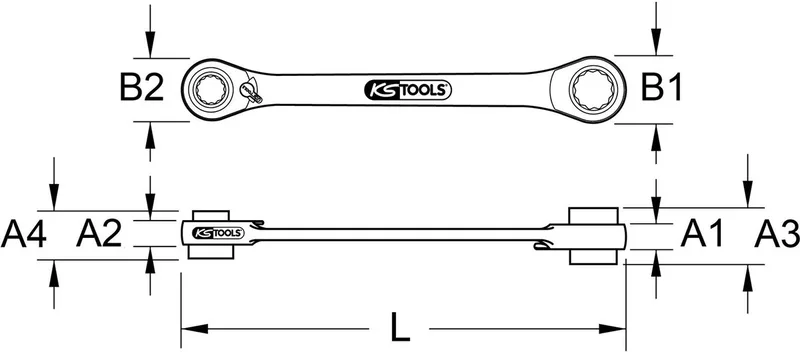 KS Tools 503.4546 Ringsleutel Sleutelbreedte (metrisch) 16 - 19 mm by KS Tools – product image