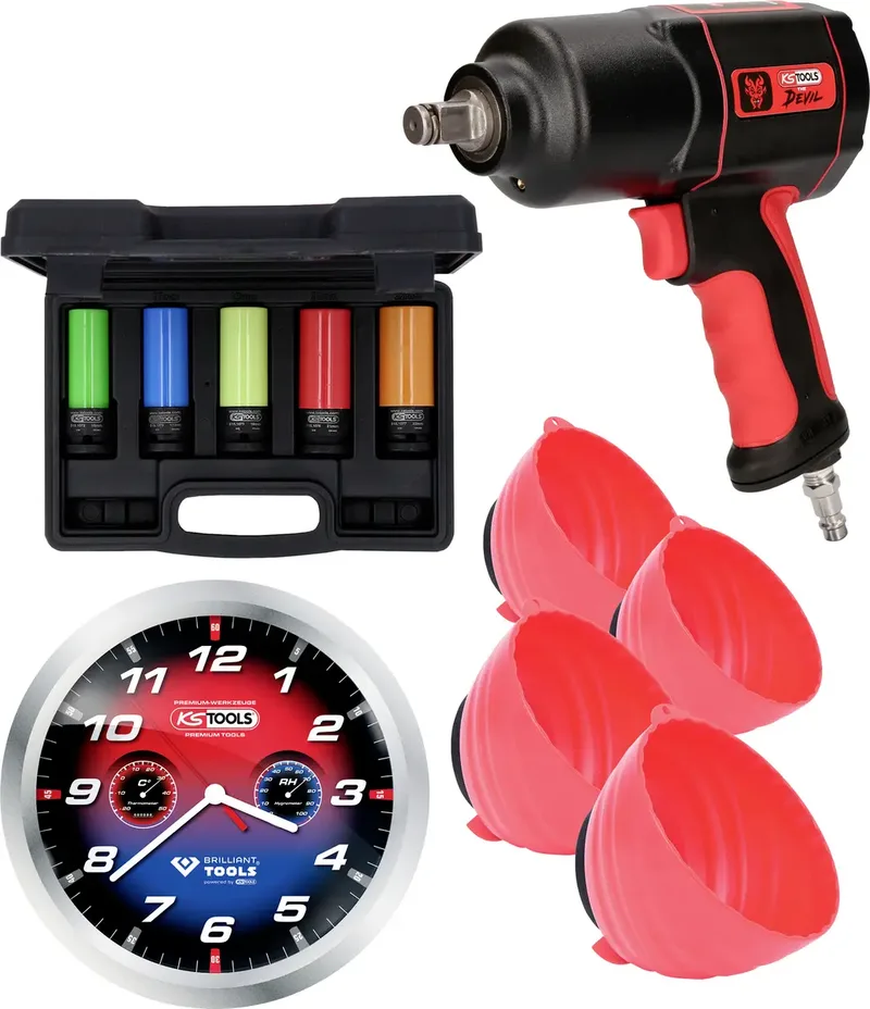 KS Tools 515.1205 Schlagschrauber mit Zubehör de KS Tools – image du produit