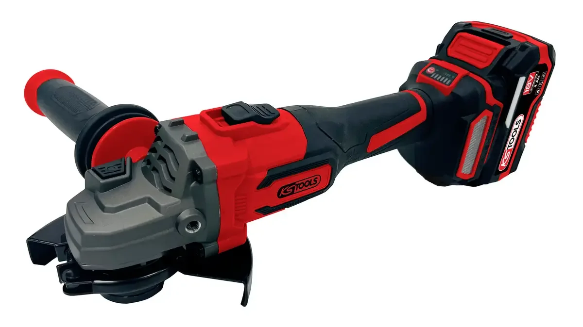 KS Tools 515.4735F Akku-Winkelschleifer 125 mm inkl. 2. Akku, bürstenlos, inkl. Ladegerät, inkl. Koffer 1200 W 18 V 4 Ah de KS Tools – image du produit