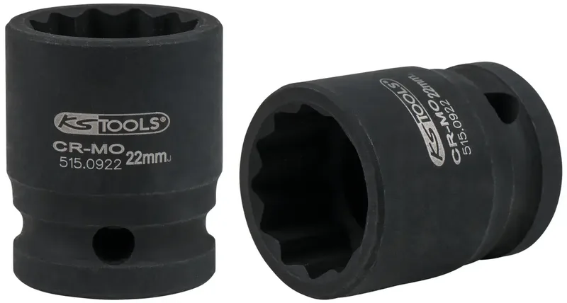 KS Tools 5150922 515.0922 12-Kant Kraft-Steckschlüsseleinsatz 22 mm 22 mm 1/2 (12.5 mm) by KS Tools – product image