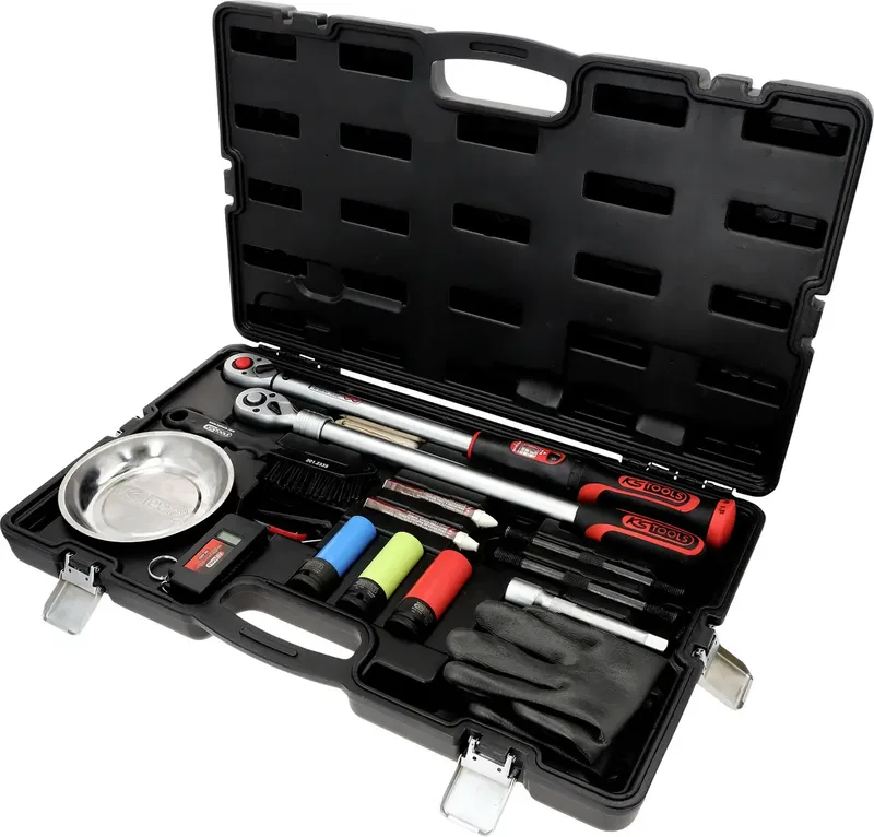 KS Tools 516.2450 MASTER Radwechsel-Service-Satz mit 1/2 INFINITOOL Ratschen-Drehmomentschlüssel, 20 – 200 Nm, 18-tlg van KS Tools – productafbeelding