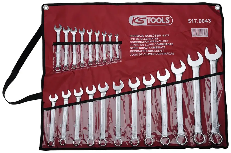 KS Tools 517.0043 Ring-steeksleutelset 21-delig Sleutelbreedte (metrisch) 32 mm van KS Tools – productafbeelding
