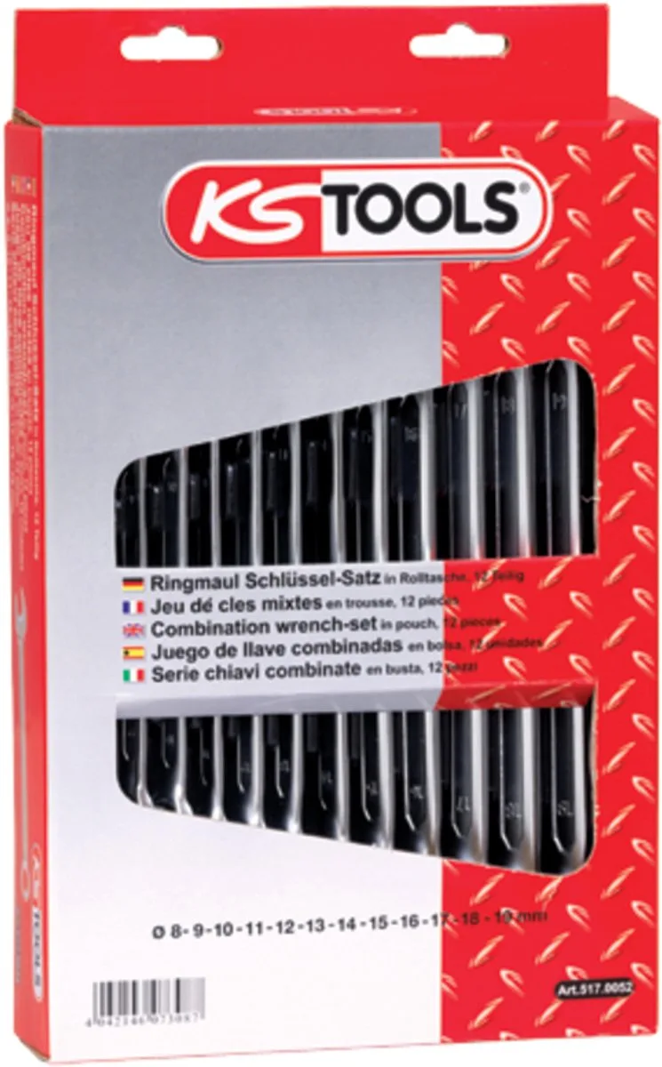 KS Tools 517.0048 Ringsleutel met ratelset Sleutelbreedte (metrisch) 8 - 19 mm von KS Tools – Produktbild
