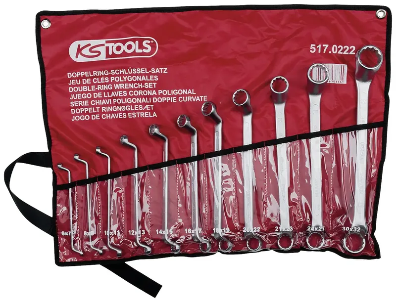 KS Tools 517.0222 5170222 Ringschlüssel 11teilig Schlüsselweite (Metrisch) 6 - 32 mm von KS Tools – Produktbild