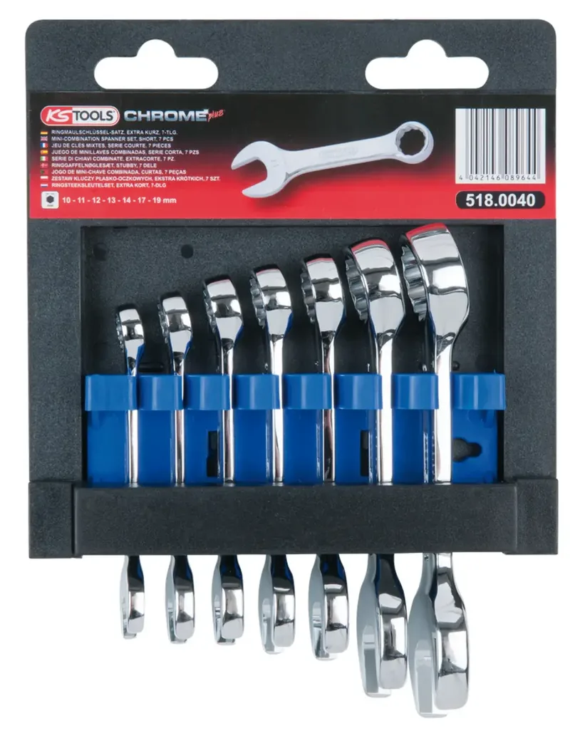 KS Tools 518.0040 5180040 Jeu de clés mixtes Ouverture de clé (métrique) 10 - 19 mm de KS Tools – image du produit