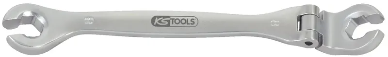 KS Tools 518.0378 CHROMEplus Offener Doppel-Ringschlüssel mit Gelenk, 8mm von KS Tools – Produktbild