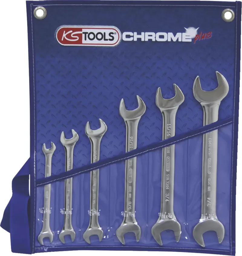 KS Tools 518.3220 5183220 Doppel-Maulschlüssel-Satz Schlüsselweite (Zoll) 1/2 - 11/16 de KS Tools – image du produit