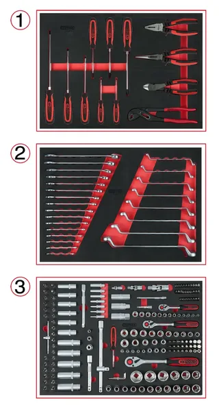 KS Tools 713.0215 Gereedschapsset Chroom-vanadium staal 215 onderdelen von KS Tools – Produktbild 1 von 2