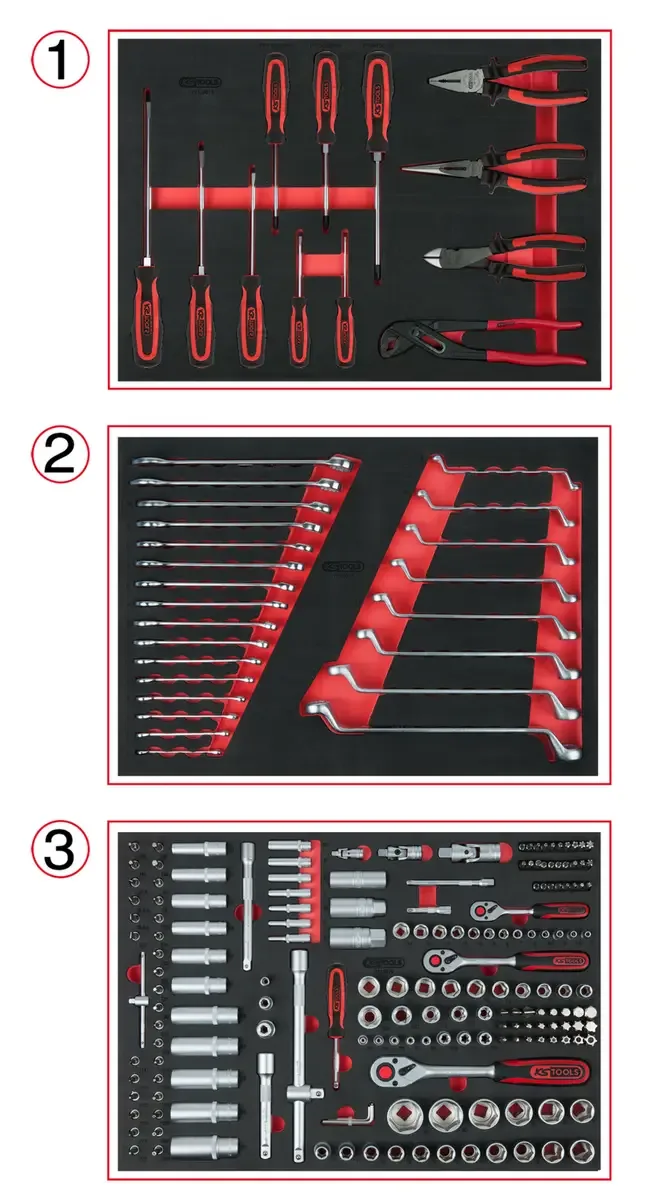 KS Tools 713.0215 Gereedschapsset Chroom-vanadium staal 215 onderdelen von KS Tools – Produktbild 1 von 2