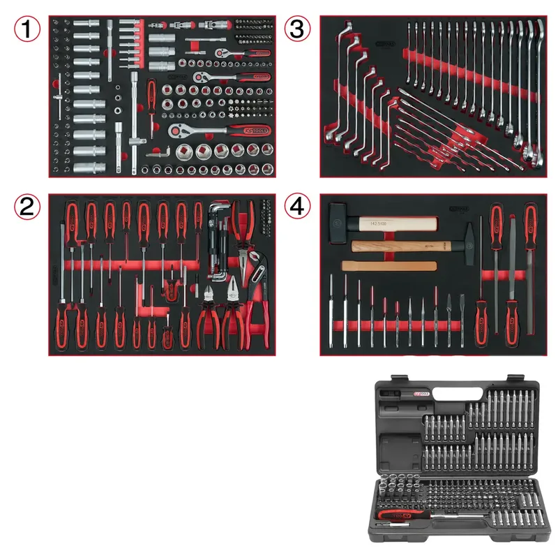 KS Tools 713.0515 Gereedschapsset Chroom-vanadium staal 515 onderdelen von KS Tools – Produktbild