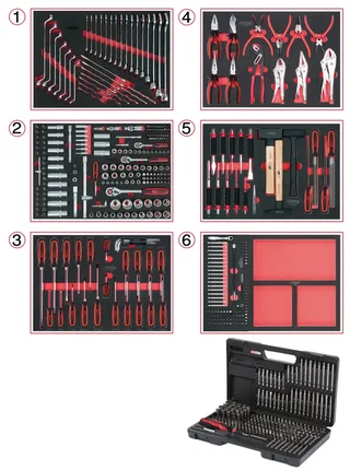 KS Tools 713.0598 Gereedschapsset Chroom-vanadium staal 598 onderdelen de KS Tools – image du produit 1 sur 2