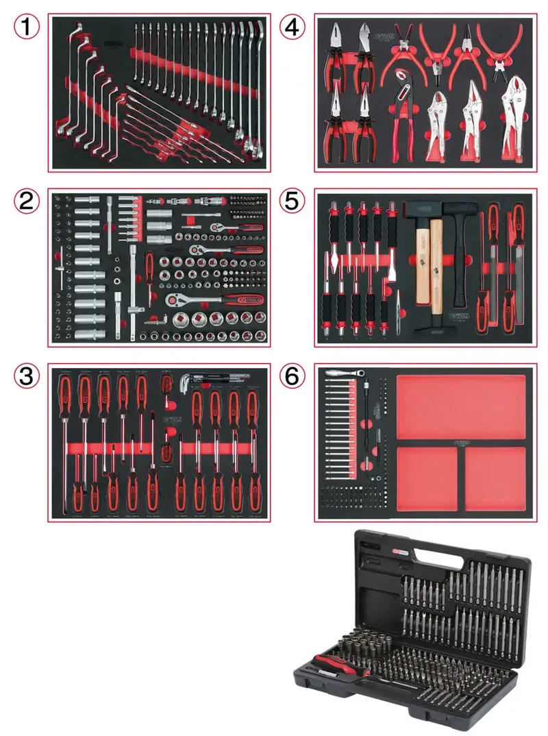KS Tools 713.0598 Gereedschapsset Chroom-vanadium staal 598 onderdelen de KS Tools – image du produit 1 sur 2