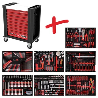 KS Tools 810.7397 Werkstattwagen Herstellerfarbe: Schwarz, Rot by KS Tools – product image 1 of 3