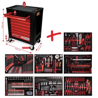 KS Tools 815.7397 Werkstattwagen Herstellerfarbe: Schwarz, Rot von KS Tools – Produktbild 3 von 3