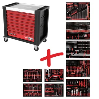 KS Tools 830.9706 Werkstattwagen Herstellerfarbe: Schwarz, Rot de KS Tools – image du produit 1 sur 3