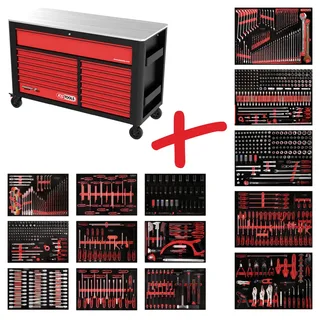 KS Tools 845.14950 Werkstattwagen Herstellerfarbe: Schwarz, Rot by KS Tools – product image 1 of 3