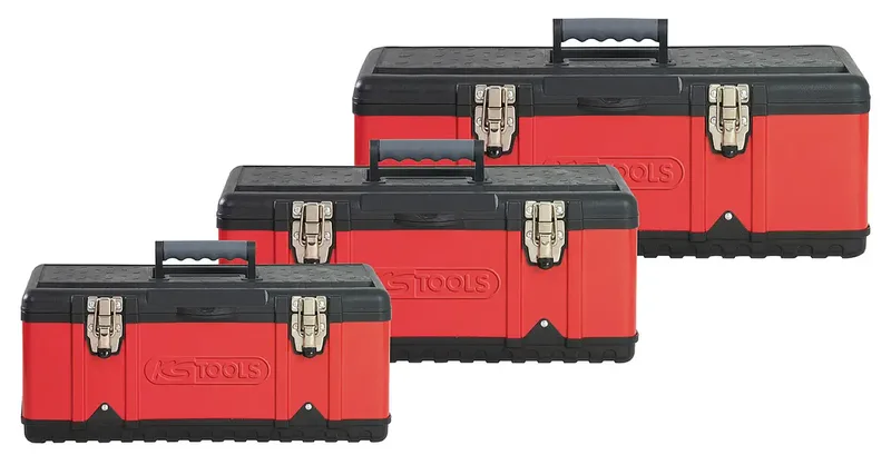 KS Tools 850.0360 Boîte à outils vide plastique, Tôle dacier noir-rouge de KS Tools – image du produit