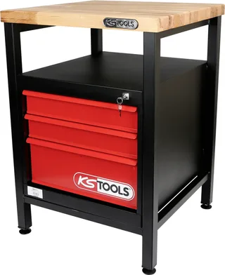 KS Tools 865.0010 Établi (l x H x P) 600 x 840 x 600 mm noir, rouge de KS Tools – image du produit 1 sur 3