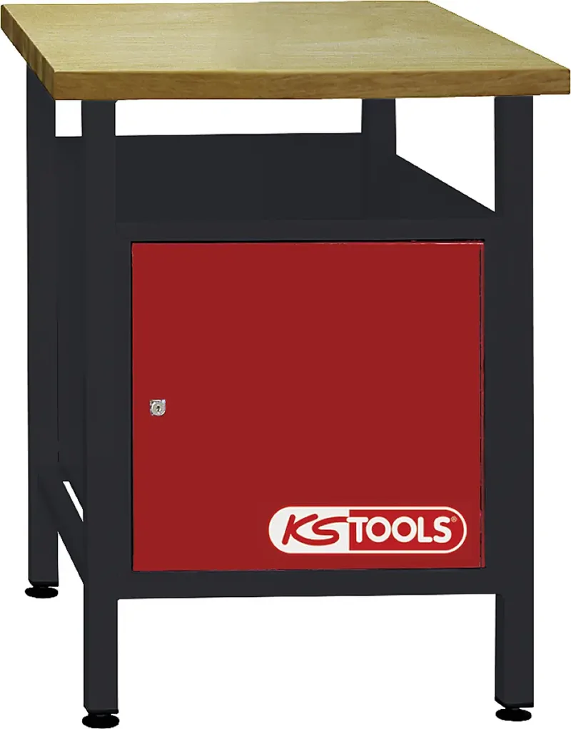 KS Tools 865.0012 Werkbank (B x H x T) 600 x 840 x 600.0 mm Schwarz-Rot von KS Tools – Produktbild