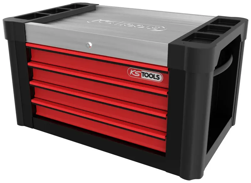 KS Tools 873.0004 Werkstattwagen Stahlblech Herstellerfarbe: Schwarz-Rot von KS Tools – Produktbild 1 von 3