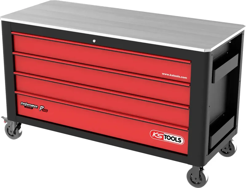 KS Tools 873.6008 Servante datelier Tôle dacier Couleur: noir, rouge de KS Tools – image du produit