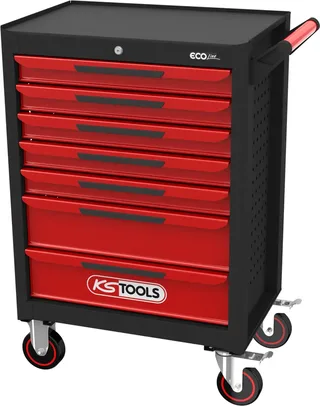 KS Tools 897.0007 Servante datelier Tôle dacier Couleur: noir-rouge de KS Tools – image du produit 1 sur 3