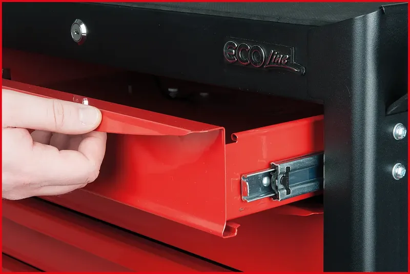 KS Tools 897.0007 Servante datelier Tôle dacier Couleur: noir-rouge de KS Tools – image du produit 2 sur 3
