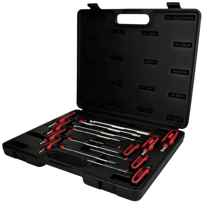 KS Tools 9-delige Inbussleutelset Ergo Torque Plus T-greep 2-12 mm by KS Tools, Staal – product image