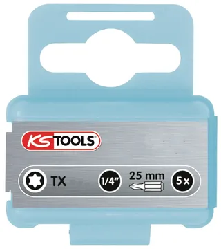 KS Tools 910.2312 910.2312 TX-Bit Antrieb: 1/4 (6.3 mm) Abtrieb: TX TX 10 25 mm von KS Tools – Produktbild 1 von 2