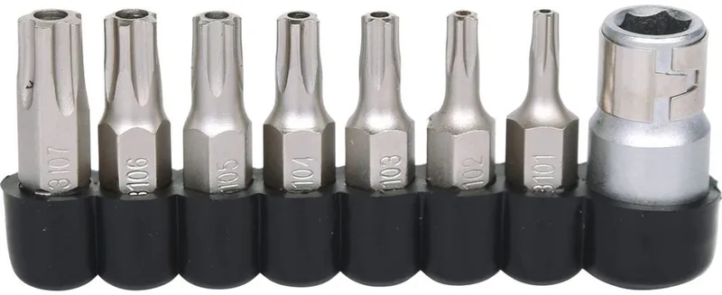 KS Tools 911.1480 1/4 bitset voor vijfsterschroeven, 8-delig de KS Tools, Kleurloos – image du produit