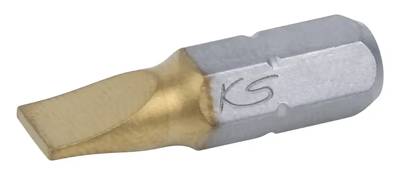KS Tools 911.2621 911.2621 Schlitz-Bit Antrieb: 1/4 (6.3 mm) Abtrieb: Schlitz 4 mm 25.0 mm fra KS Tools – produktbillede
