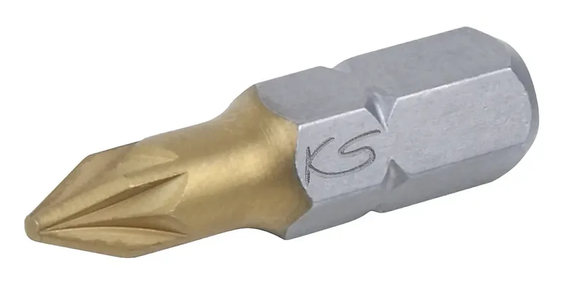 KS Tools 911.2625 911.2625 Kreuzschlitz-Bit Antrieb: 1/4 (6.3 mm) Abtrieb: Kreuzschlitz Pozidriv PZ 2 25.0 mm fra KS Tools – produktbillede